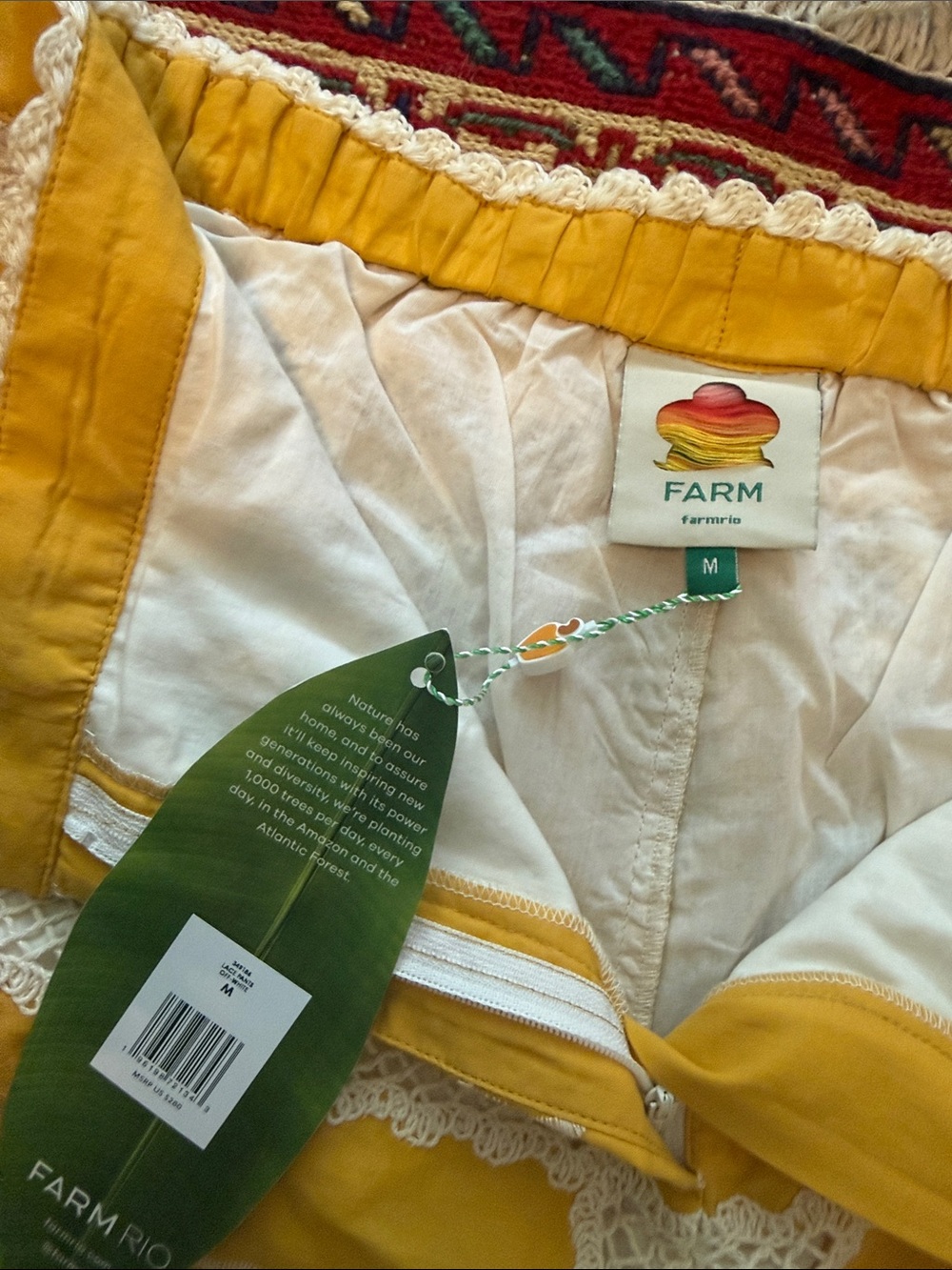 Farm Rio lace off white pants - Picture 6 of 14